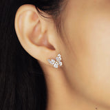 TAI JEWELRY Earrings CZ Encrusted Butterfly Studs