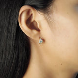 TAI JEWELRY Earrings Cz Flower Huggie