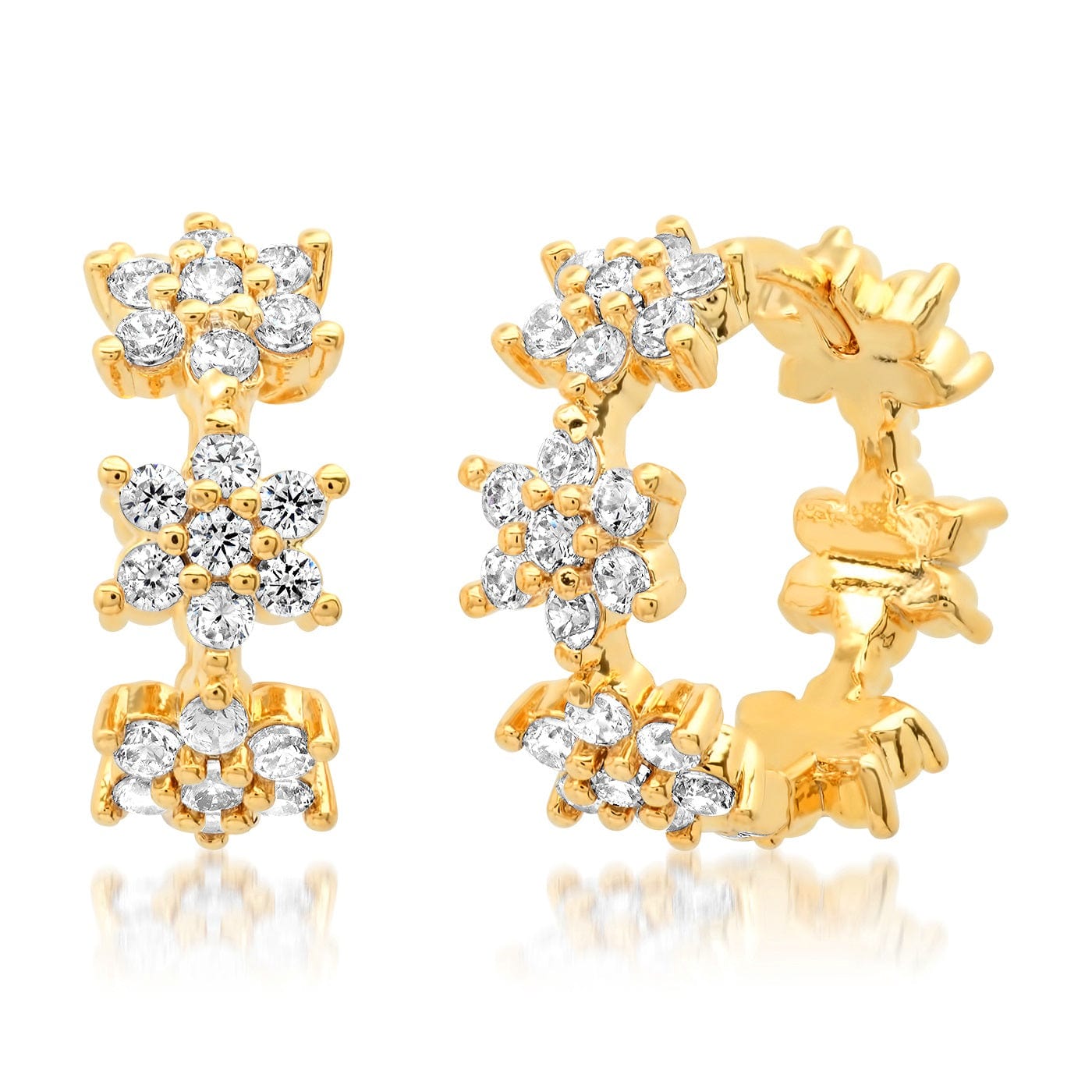 TAI JEWELRY | Flower Power Huggie | Earrings |