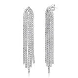 TAI JEWELRY Earrings CZ Fringe Earrings