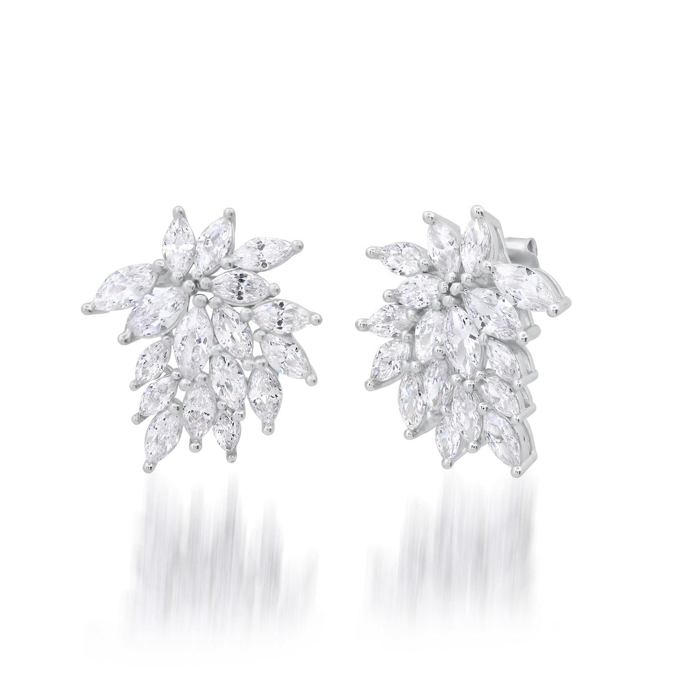 TAI JEWELRY Earrings CZ Marquis Spray Earrings