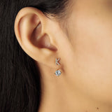 TAI JEWELRY Earrings CZ Monogram Ear Jacket