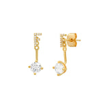 TAI JEWELRY Earrings F CZ Monogram Ear Jacket