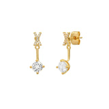 TAI JEWELRY Earrings X CZ Monogram Ear Jacket