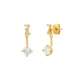 TAI JEWELRY Earrings Z CZ Monogram Ear Jacket