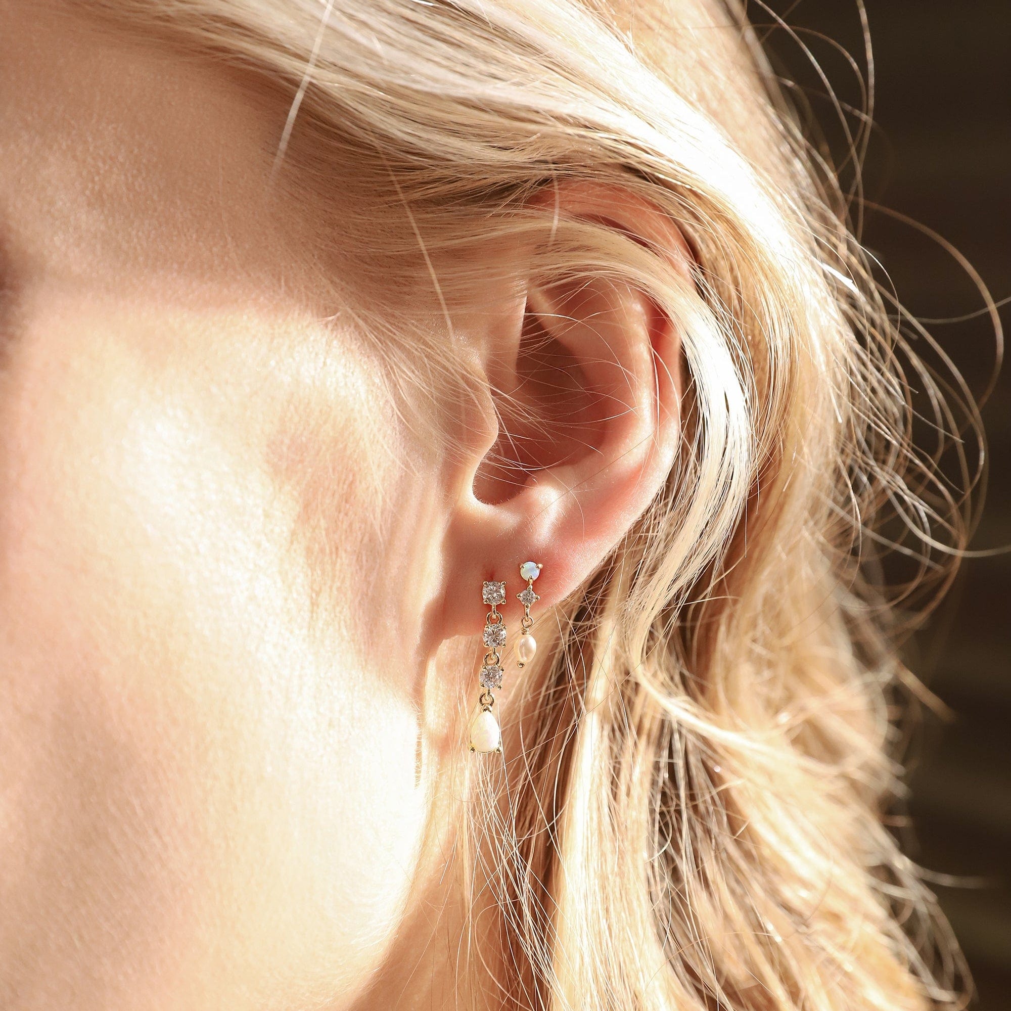 TAI JEWELRY | CZ & Opal Drop Earrings | Earrings |