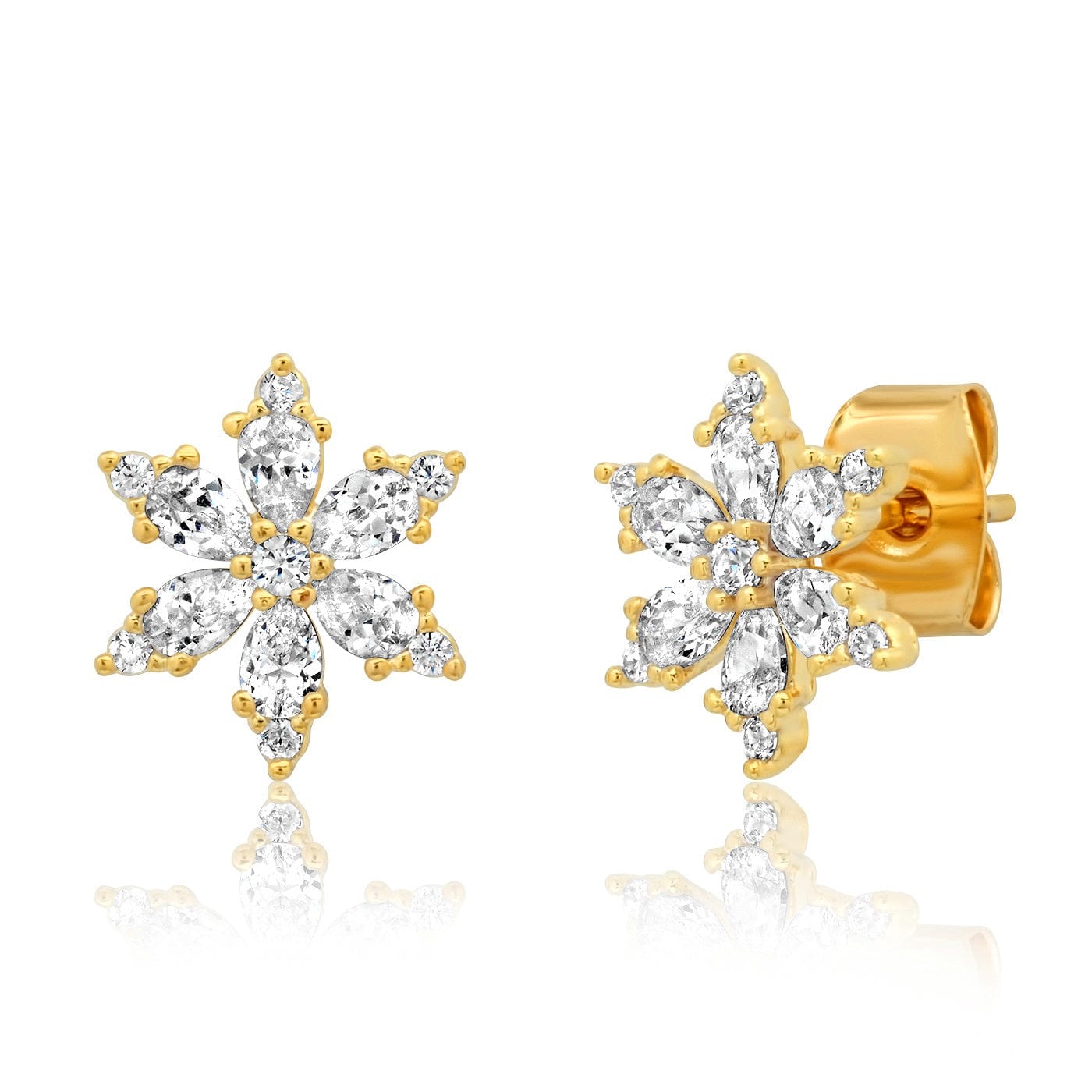 TAI JEWELRY | Cz Snowflake Studs | Earrings |