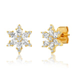 TAI JEWELRY | Cz Snowflake Studs | Earrings |