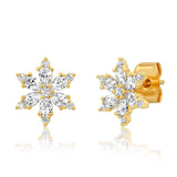 TAI JEWELRY | Cz Snowflake Studs | Earrings |