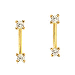 TAI JEWELRY | CZ Stick Climbers | Earrings |
