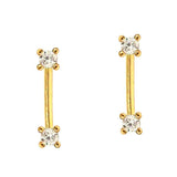 TAI JEWELRY | CZ Stick Climbers | Earrings |