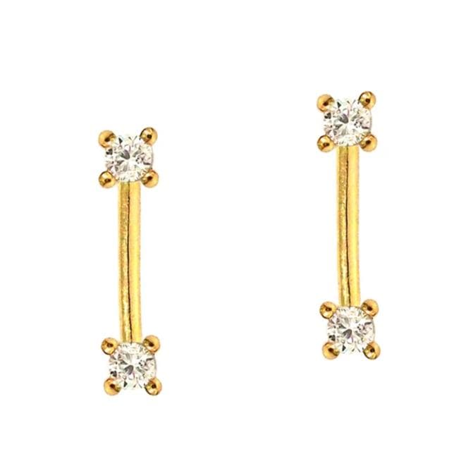 TAI JEWELRY | CZ Stick Climbers | Earrings |