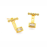 TAI JEWELRY Earrings Cz Stick Jacket