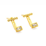 TAI JEWELRY Earrings Cz Stick Jacket