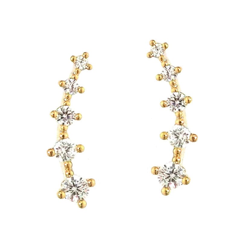 TAI JEWELRY | Cz Stone Climbers | Earrings |