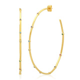 TAI JEWELRY | Rainbow Sparkle Hoop Earrings | Earrings |