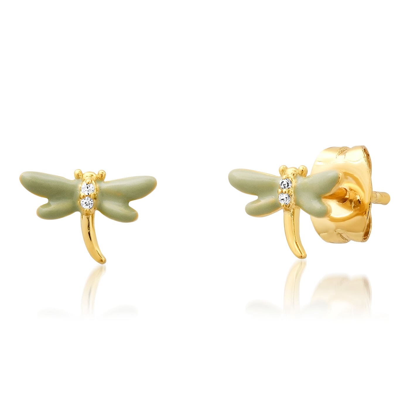 TAI JEWELRY Earrings Delicate Dragonfly Stud Earrings