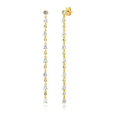 TAI JEWELRY Earrings Delicate Linear CZ Earrings