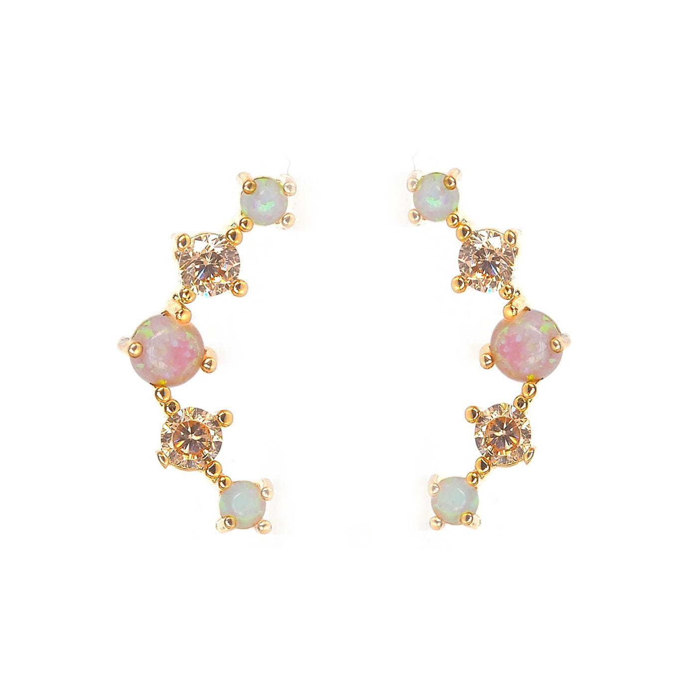 TAI JEWELRY | Delicate Opal Crawler | Earrings |