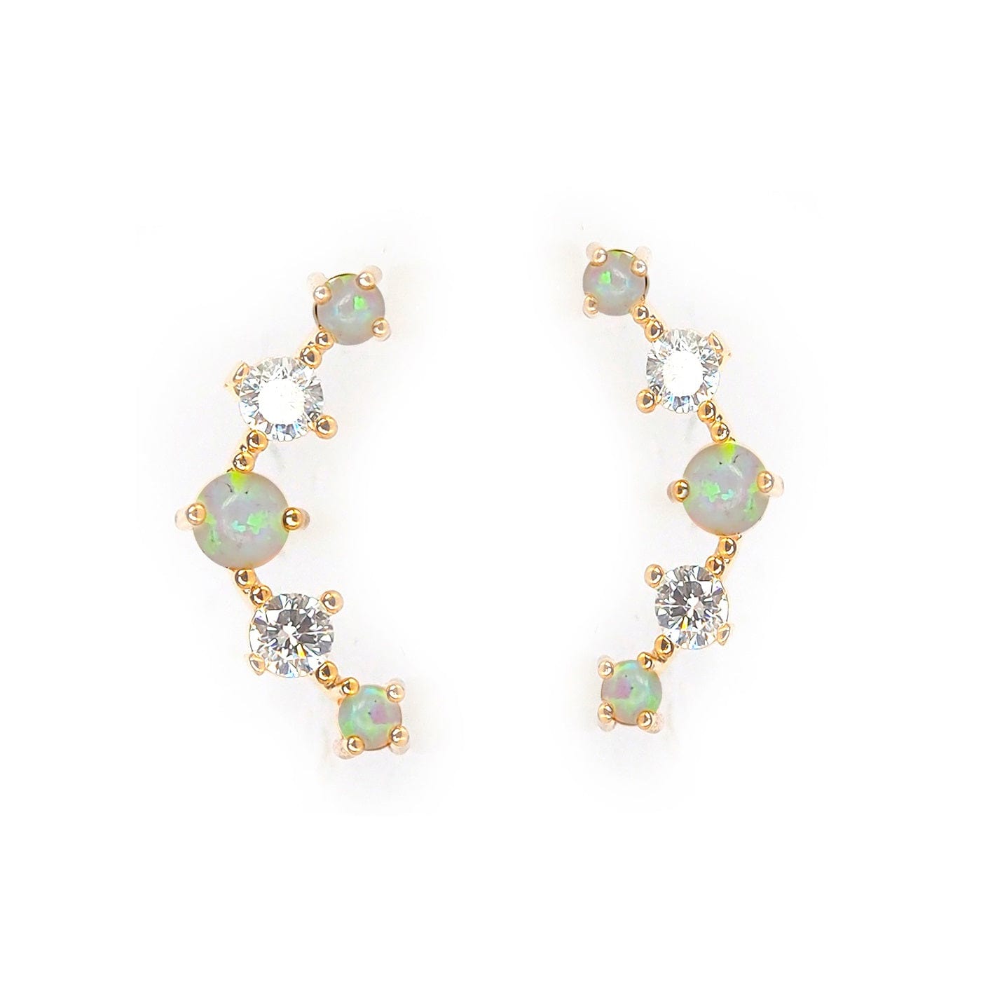 TAI JEWELRY | Delicate Opal Crawler | Earrings |