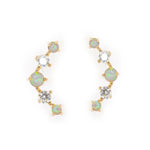 TAI JEWELRY | Delicate Opal Crawler | Earrings |