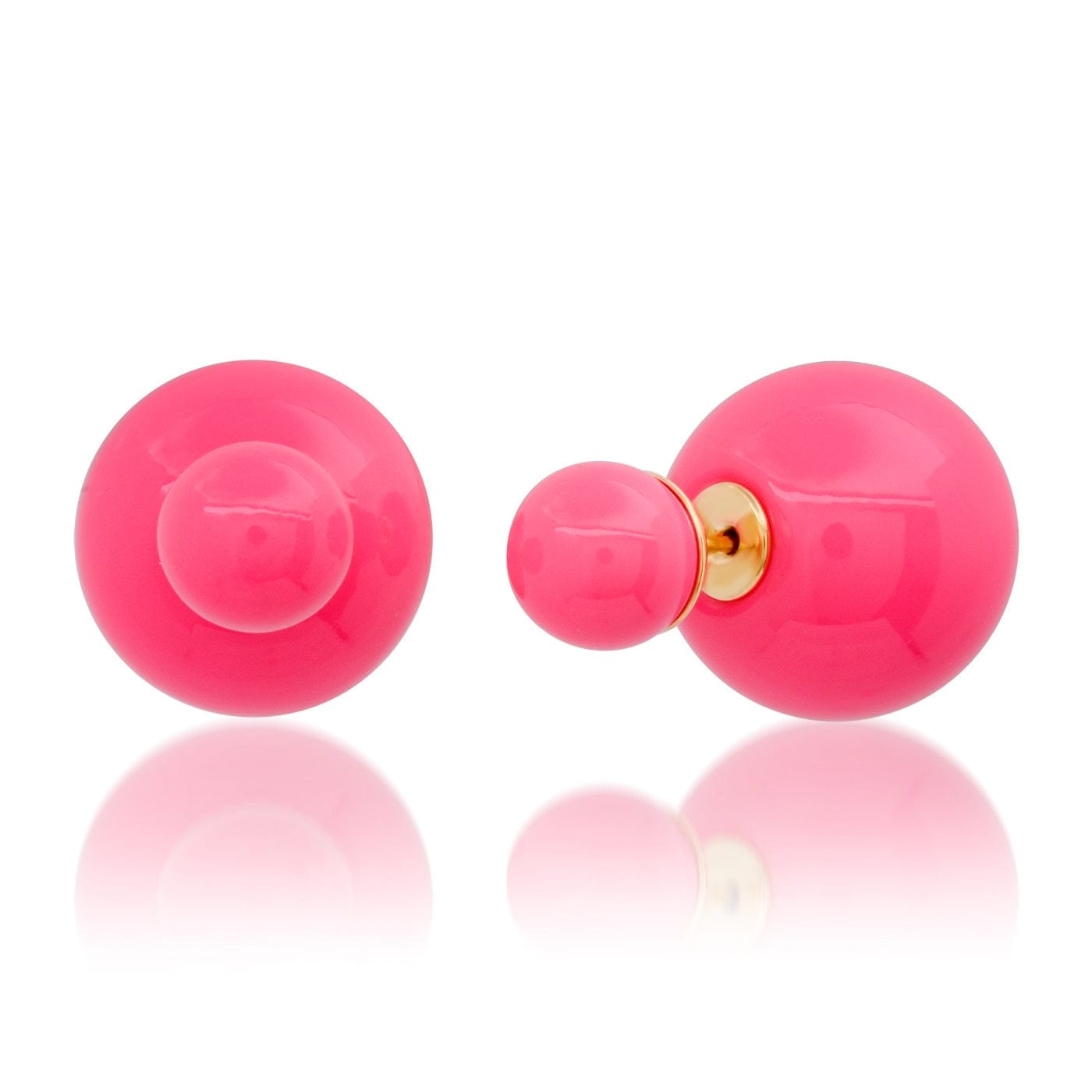 TAI JEWELRY Earrings Double Ball Stud Earrings