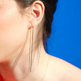 TAI JEWELRY | Double Chain Linear Earrings | Earrings |