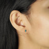 TAI JEWELRY | Double CZ Stud | Earrings |
