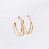 TAI JEWELRY Earrings Double Oval Hoops