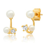 TAI JEWELRY | Double Pearl Ear Jacket | Earrings |