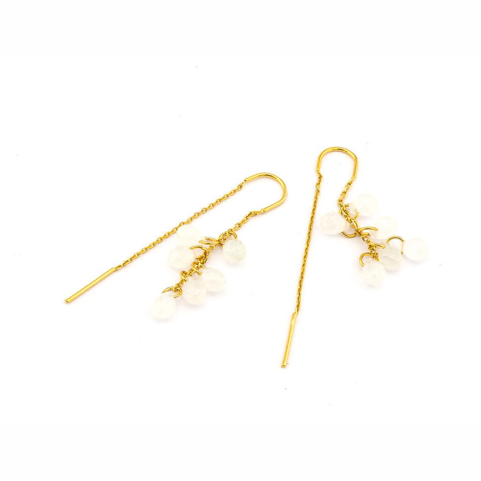 TAI JEWELRY Earrings Moonstone Droplet Threader