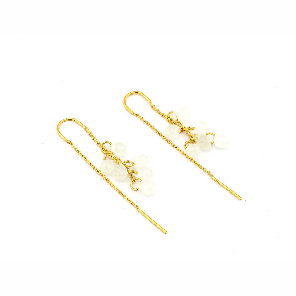 TAI JEWELRY Earrings Moonstone Droplet Threader