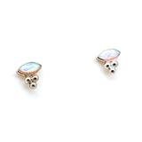 TAI JEWELRY Earrings East/West Opal Marquise Studs