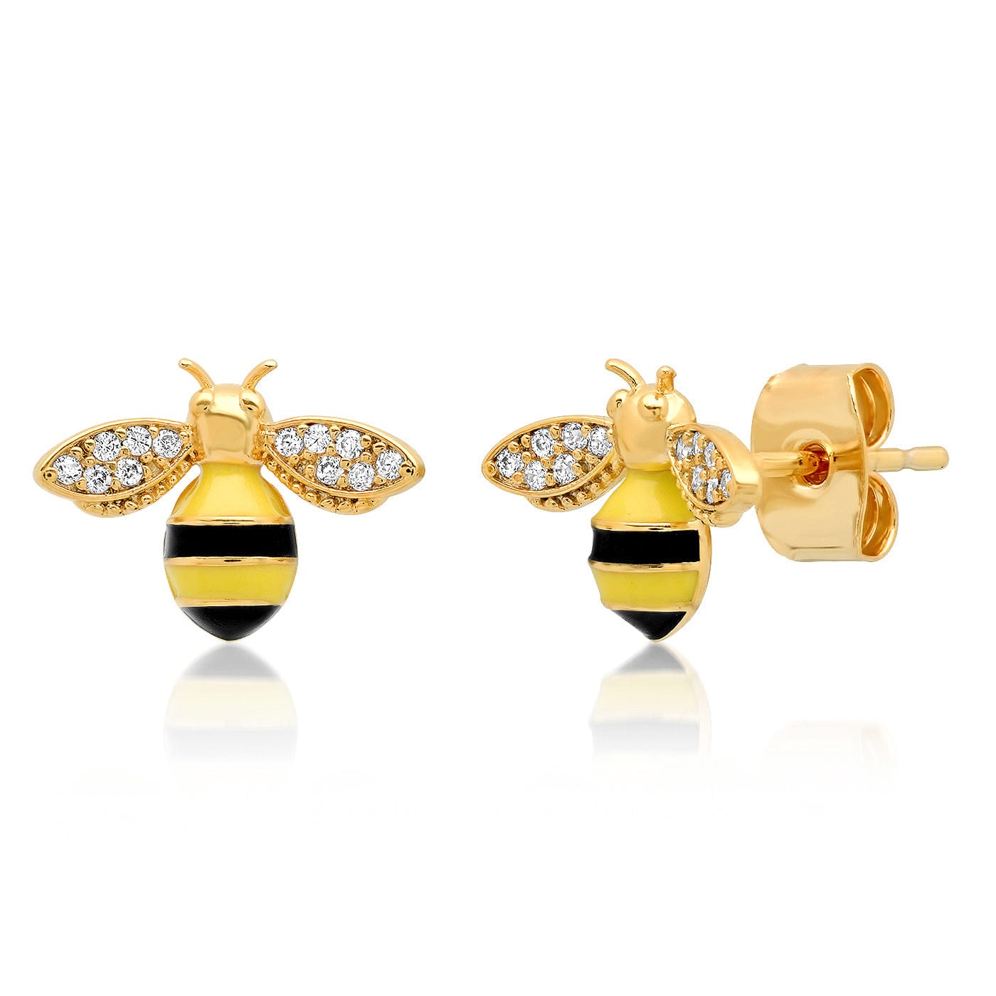 TAI JEWELRY | Enamel Bee Stud | Earrings |