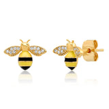 TAI JEWELRY | Enamel Bee Stud | Earrings |
