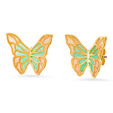 TAI JEWELRY Earrings Enamel Butterfly Studs