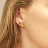 TAI JEWELRY Earrings Enamel Carrot Studs