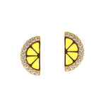 TAI JEWELRY | Enamel Lemon Slice Studs | Earrings |