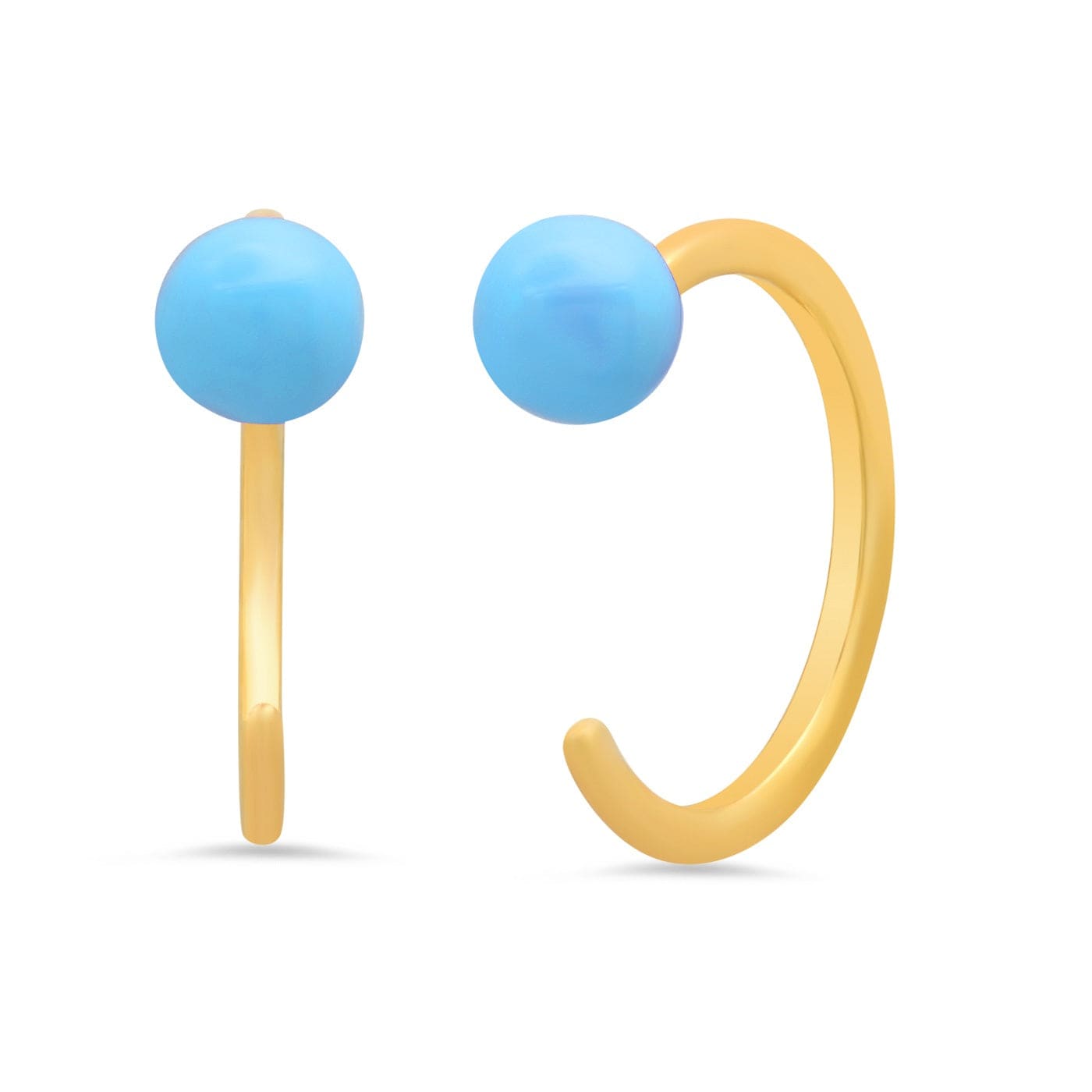 TAI JEWELRY | Enamel Stud Huggie | Earrings |