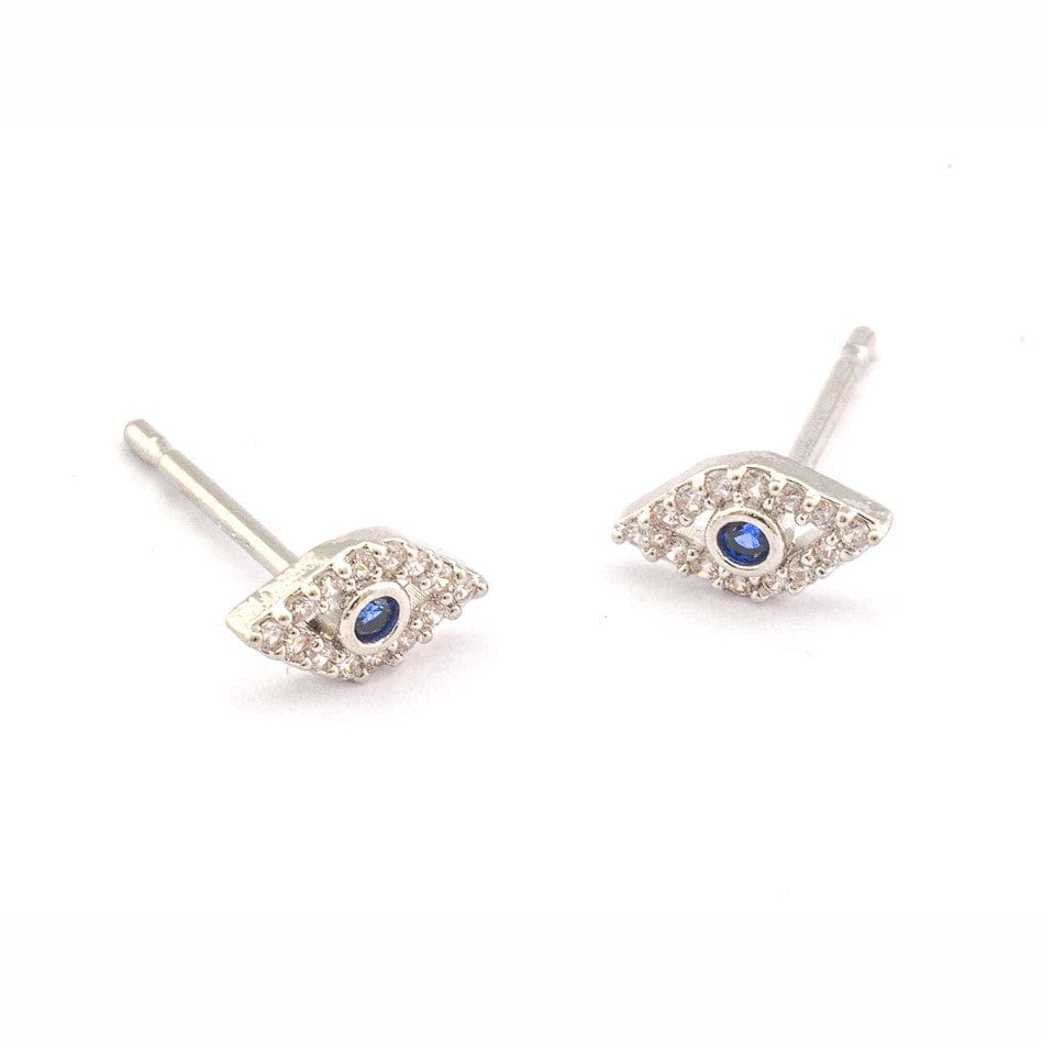 TAI JEWELRY Earrings Silver Evil Eye Earrings