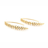 TAI JEWELRY | Feather Hoop Earrings | Earrings |