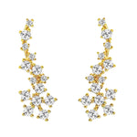 TAI JEWELRY Earrings Flower Cz Crawler