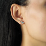 TAI JEWELRY Earrings Flower Cz Crawler