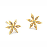 TAI JEWELRY Earrings gold Flower Post Earring