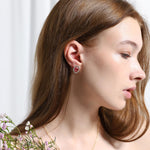 TAI JEWELRY Earrings Flower Studs With Rose Center