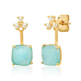 TAI JEWELRY | Freshwater Pearl And Glass Ear Jacket | Earrings |