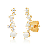 TAI JEWELRY Earrings Freshwater Pearl Climbers
