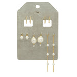 TAI JEWELRY | Freshwater Pearl Huggie Pack | Earrings |