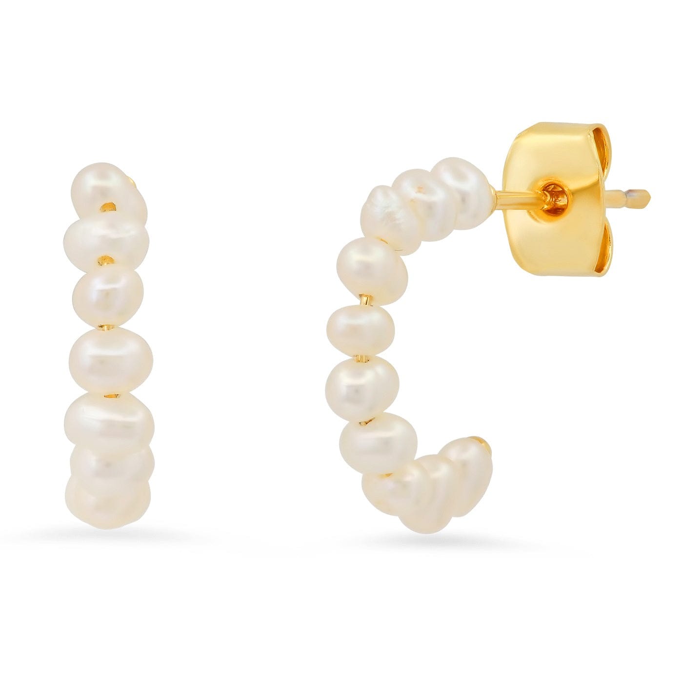 TAI JEWELRY | Freshwater Pearl Post Huggie | Earrings |