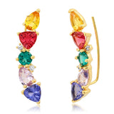 TAI JEWELRY Earrings RAINBOW Gemma Ear Crawler
